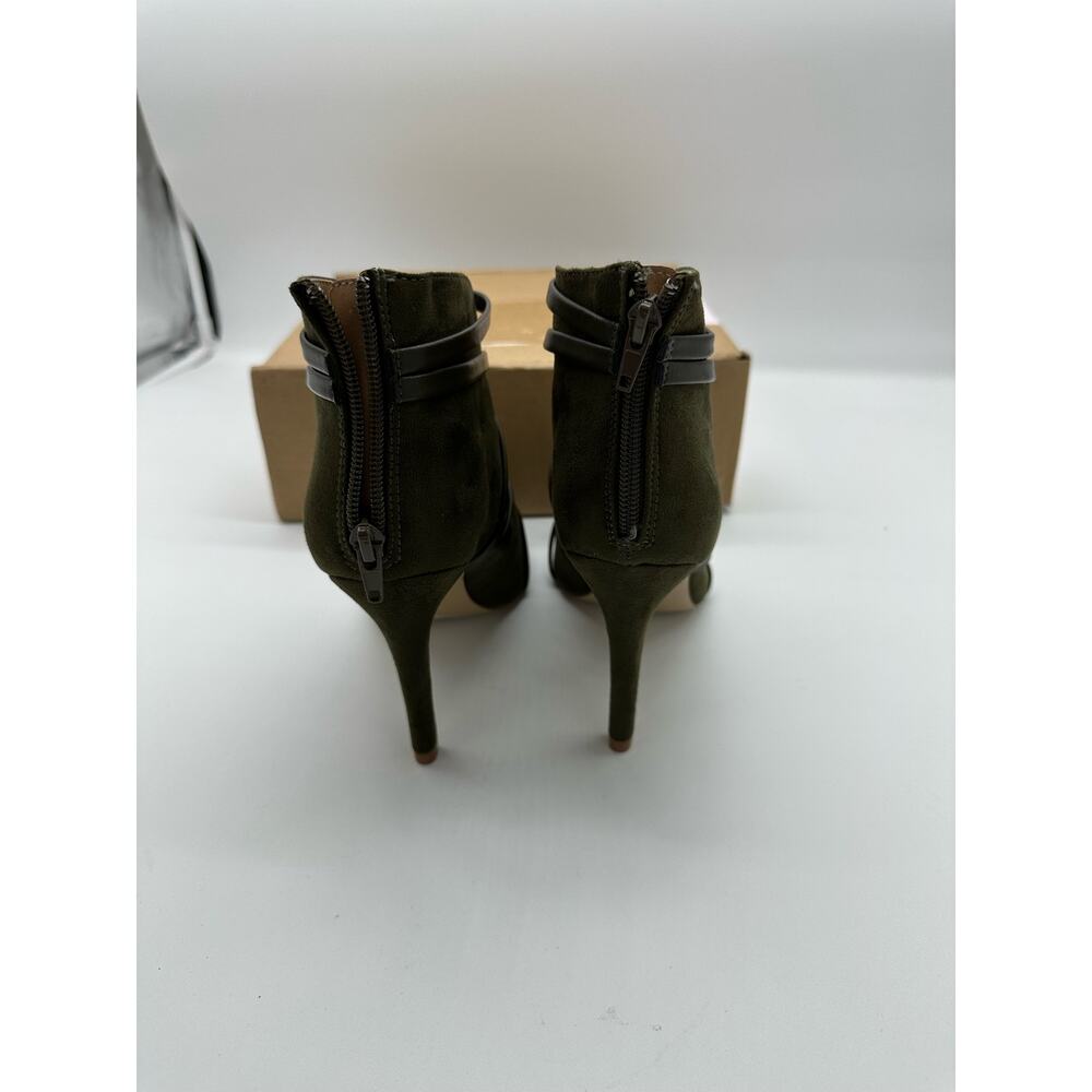 Journee Collection Samara Women's High Heel Ankle Boots, Olive, Size 8‎ - Picture 10 of 11